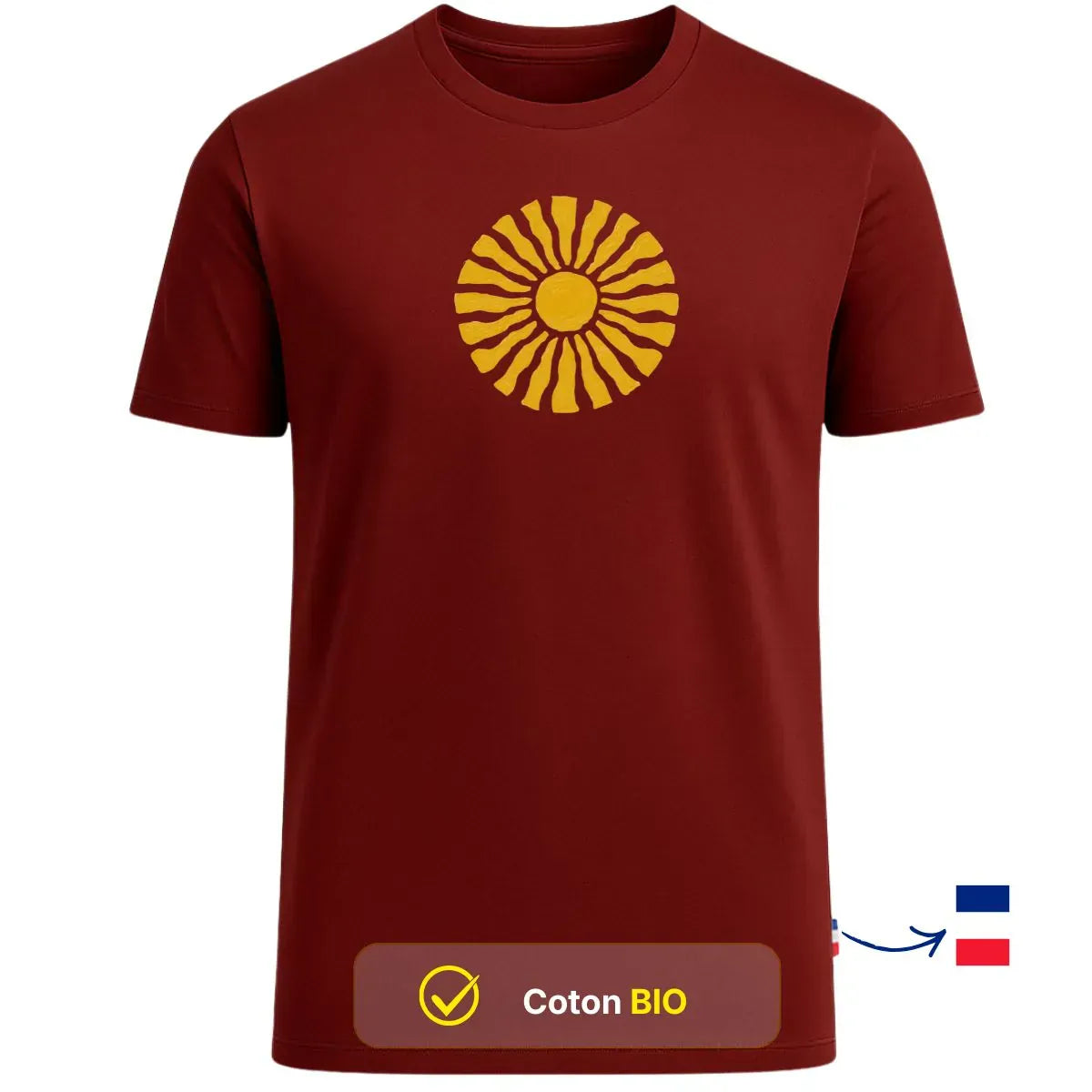 T-shirt Homme Bordeaux | SOLÉA