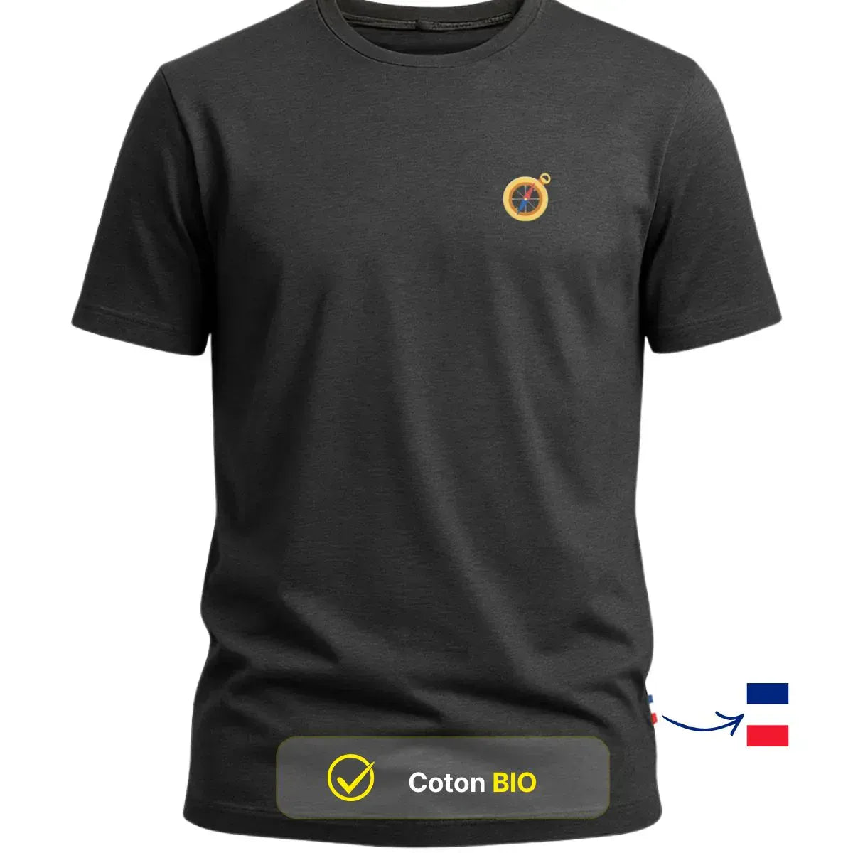 T-shirt Homme Gris chiné | BOUSSOLE