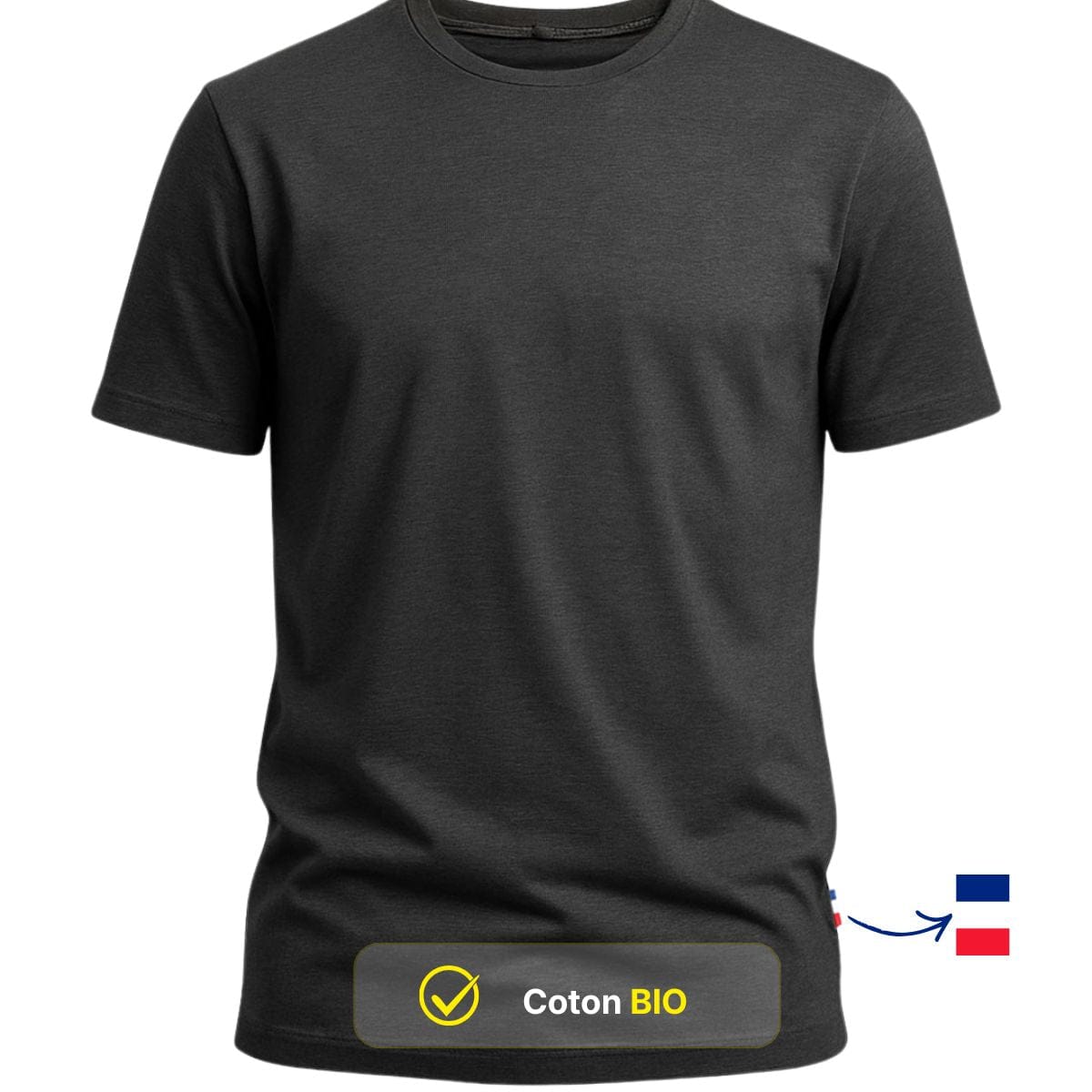 T-shirt Homme Gris chiné | Coton Bio