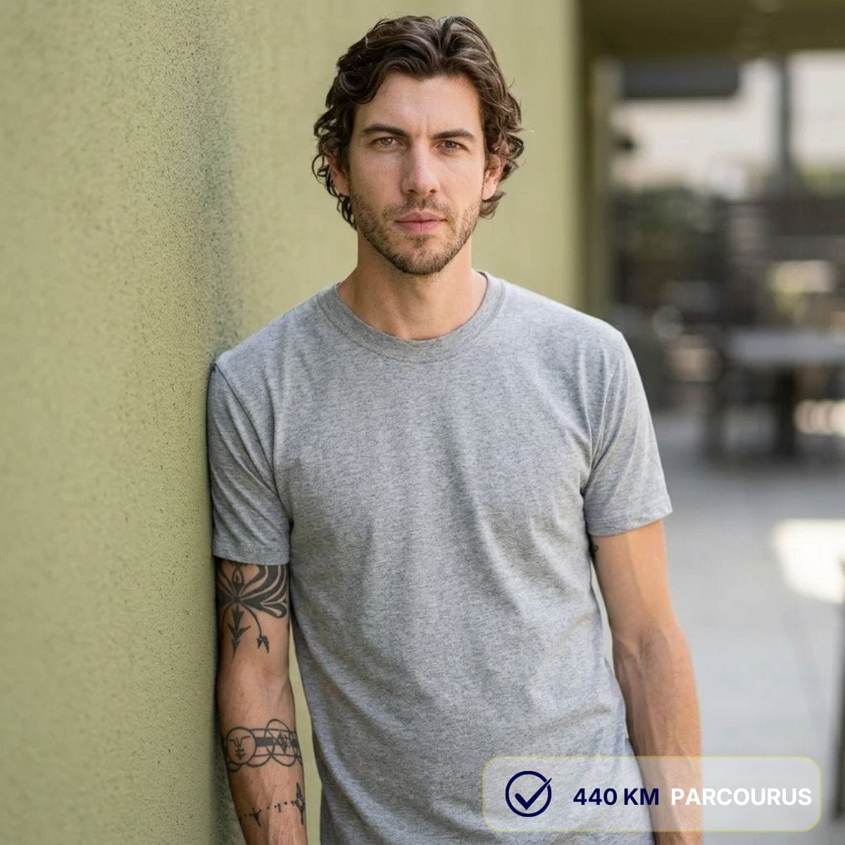 T-shirt homme gris | Made In France - T-shirt homme