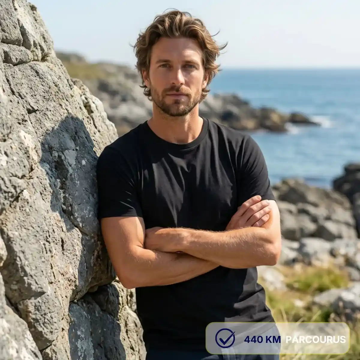 T-shirt homme Noir | Made in France - T-shirt homme