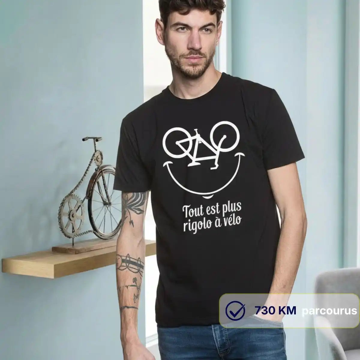 T Shirt Homme Noir | Tout est plus rigolo