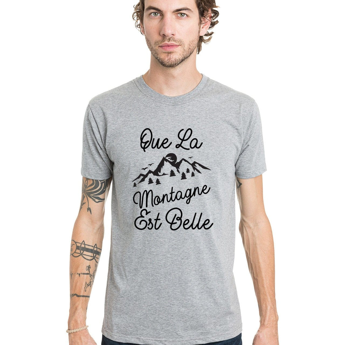 T-shirt Unisexe Blanc Motif Montagne Lost Souls Club - Taille S, Coton, Neuf Sans étiquettes