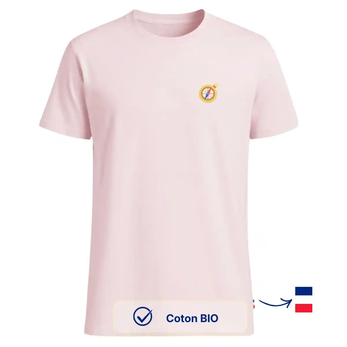 T-shirt Homme Rose clair | BOUSSOLE