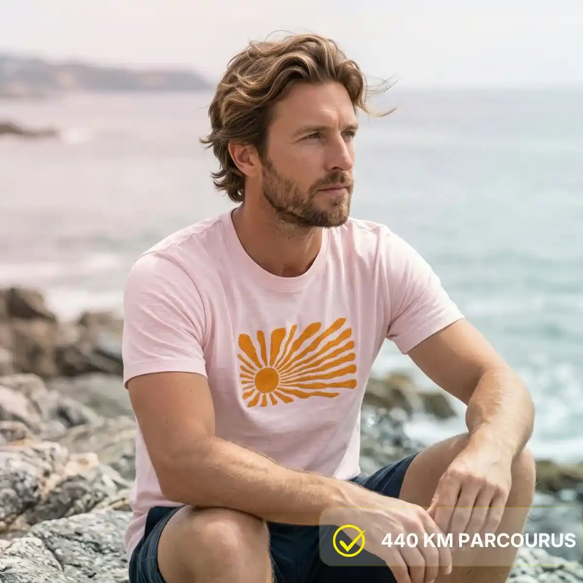 T-shirt Homme Rose clair | LEVANT