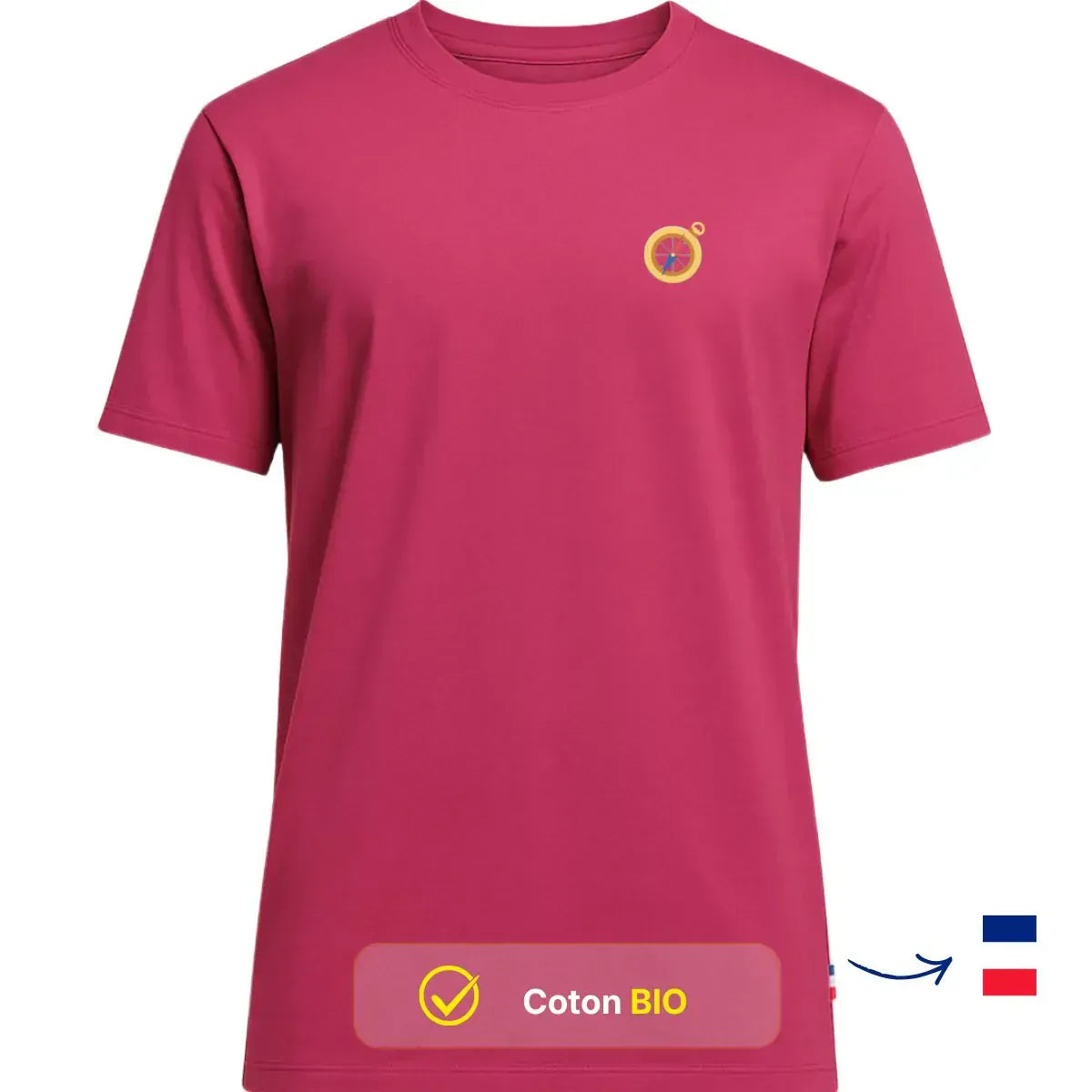 T-shirt Homme Rose Fuchsia | BOUSSOLE
