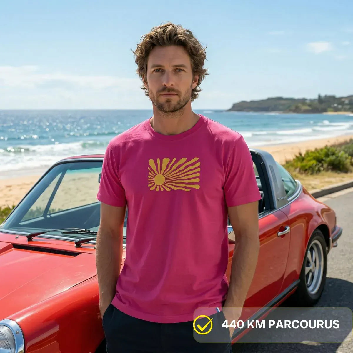 T-shirt Homme Rose Fuchsia | Levant