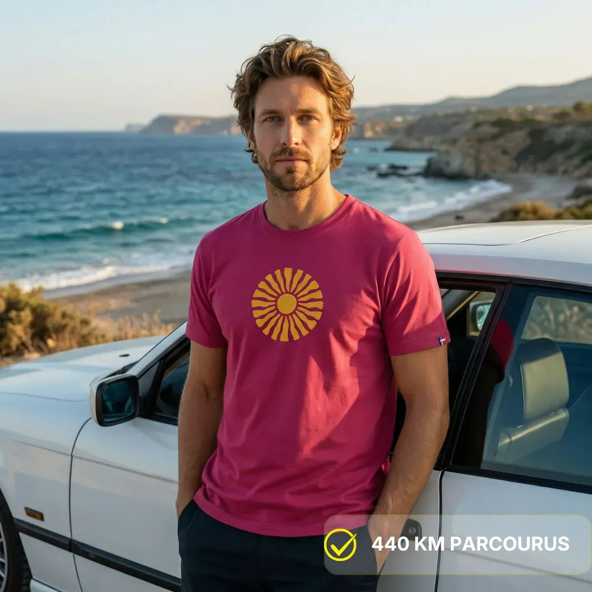 T-shirt Homme Rose Fuchsia | SOLEA