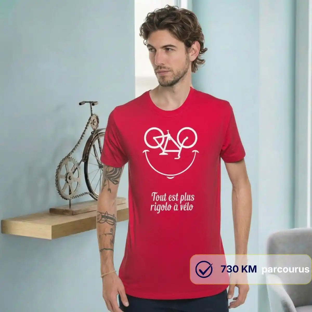 T Shirt Homme Rouge | Tout est plus rigolo