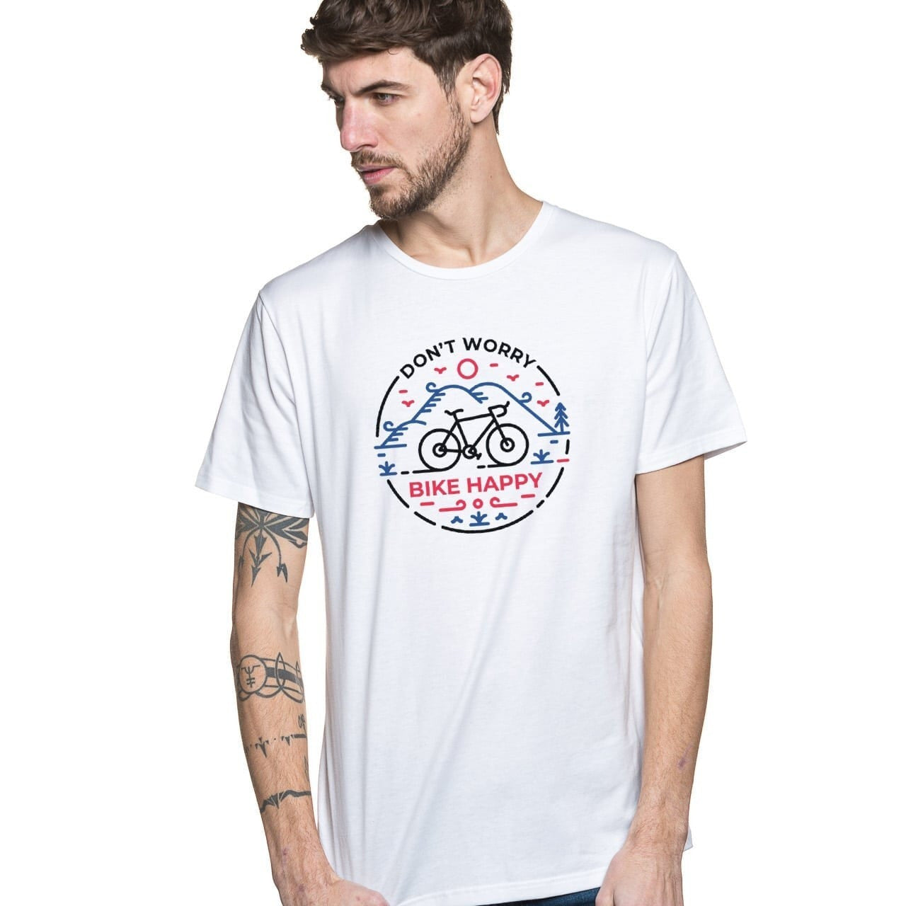 T-shirt original pour homme en coton bio et à manche courte