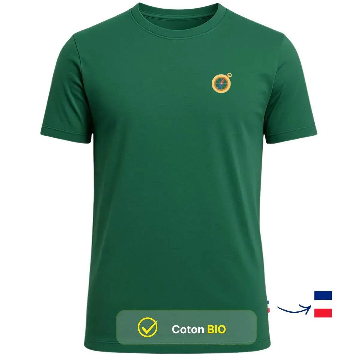 T-shirt Homme Vert | BOUSSOLE