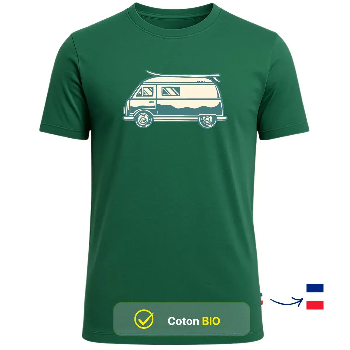 T-shirt Homme Vert | ROAD TRIP