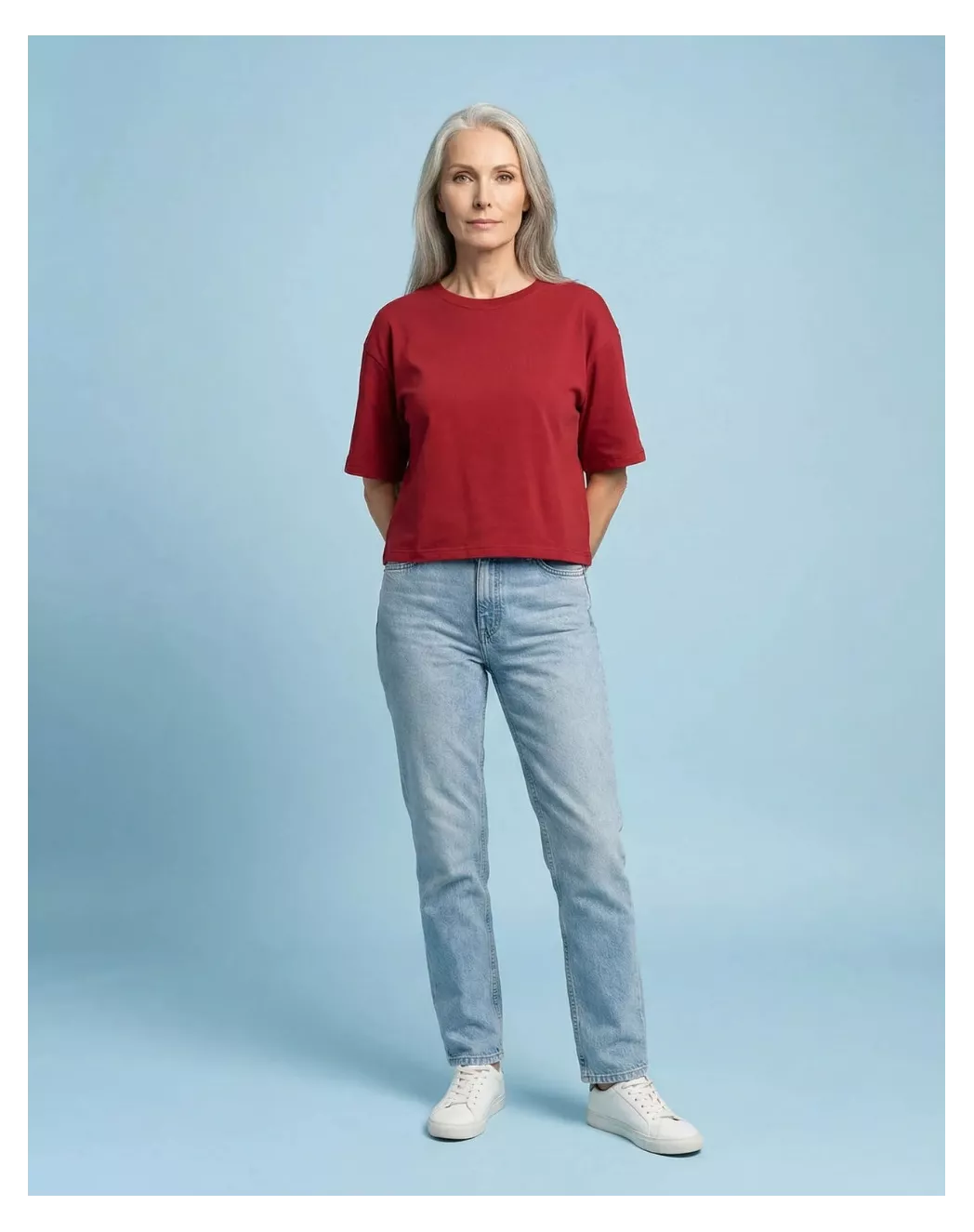 T shirt Oversize femme Rouge