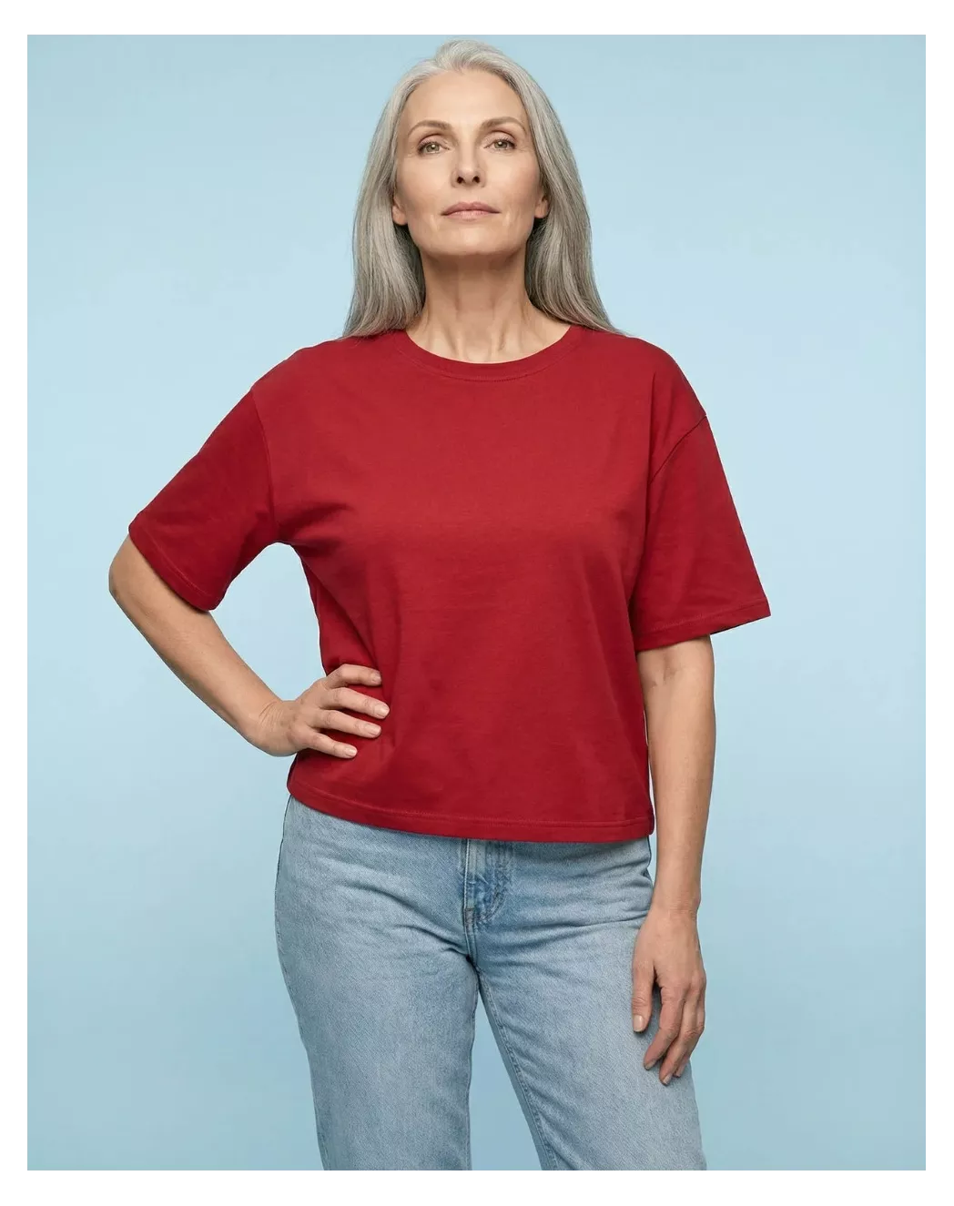 T shirt Oversize femme Rouge
