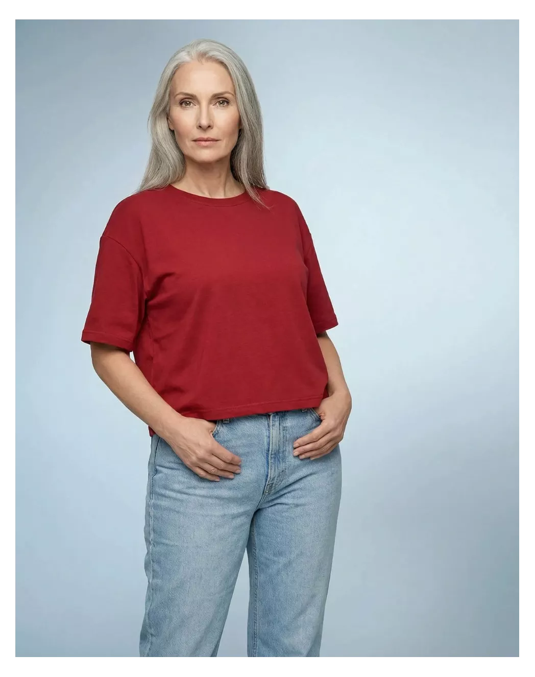 T shirt Oversize femme Rouge
